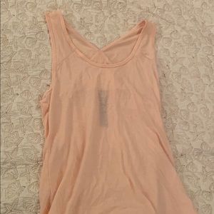 Pink athletic tank top